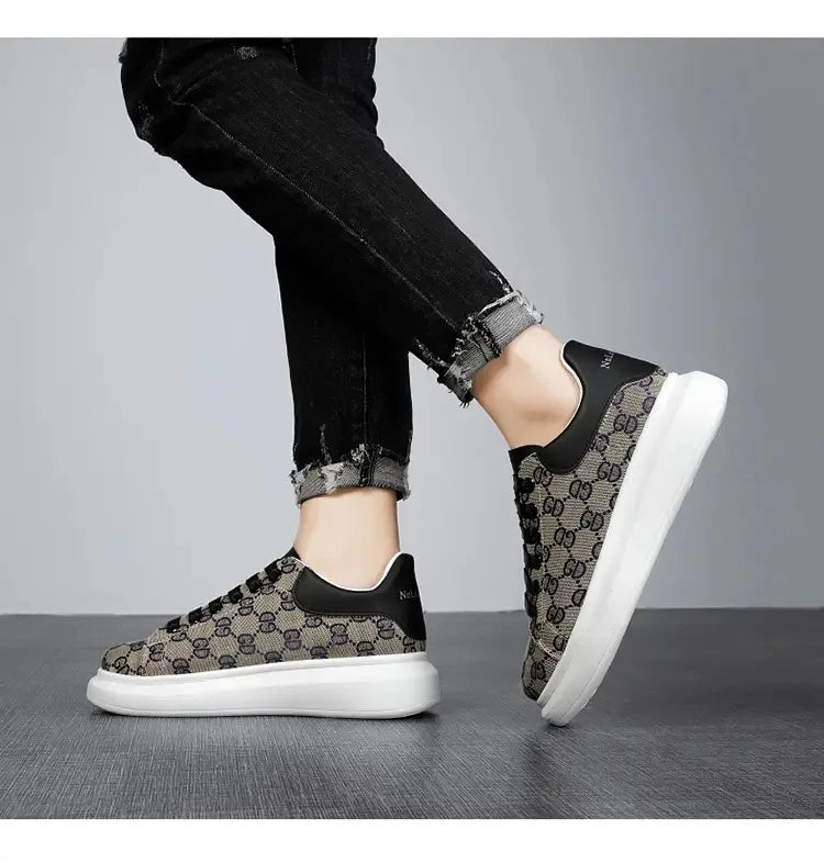 Canvas shoes, spring new men's shoes, student flat casual board shoes, trendy and versatile men's shoes, men's shoes - Clikcy