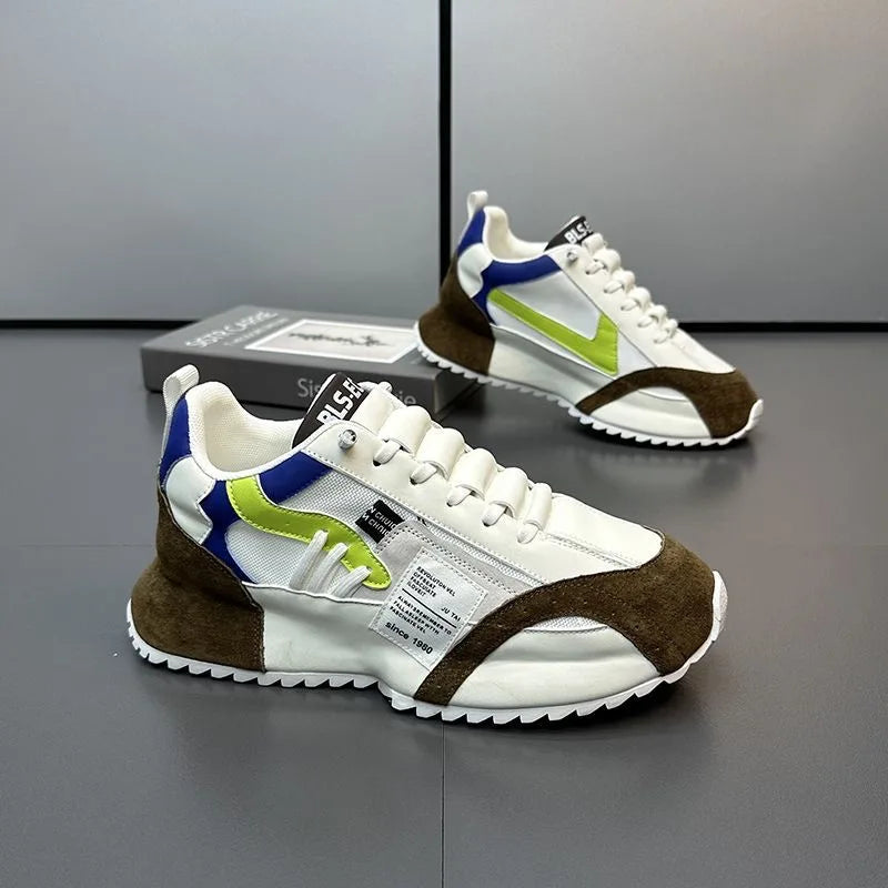 Men's Sneakers Luxury Brand Leisure Shoes Designer Platform Running Shoe Moccasins Leather Casual Shoes for Men Tenis Shoes 2025 - Clikcy