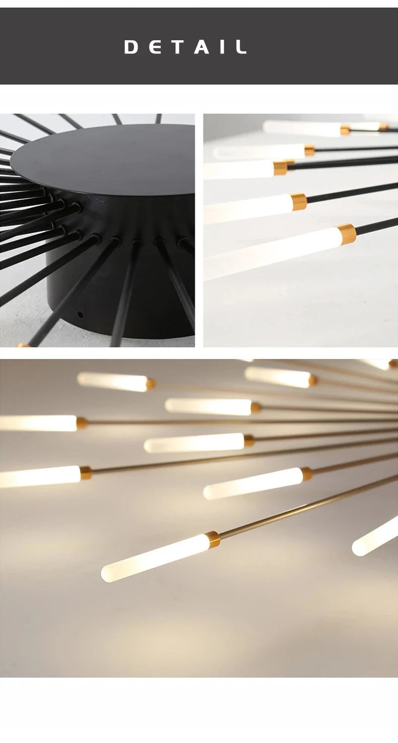 Modern Creativity Fireworks Led Ceiling Lights Living Dining Room Ceiling Chandeliers Lighting Bedroom Luster Lamps Luminaire - Clikcy