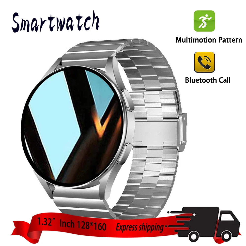 2025 New Business Smartwatch Men 1.32" inch Bluetooth Call Fitness Tracker Smart Wearable Women Wireless Call Watch Android IOS - Clikcy