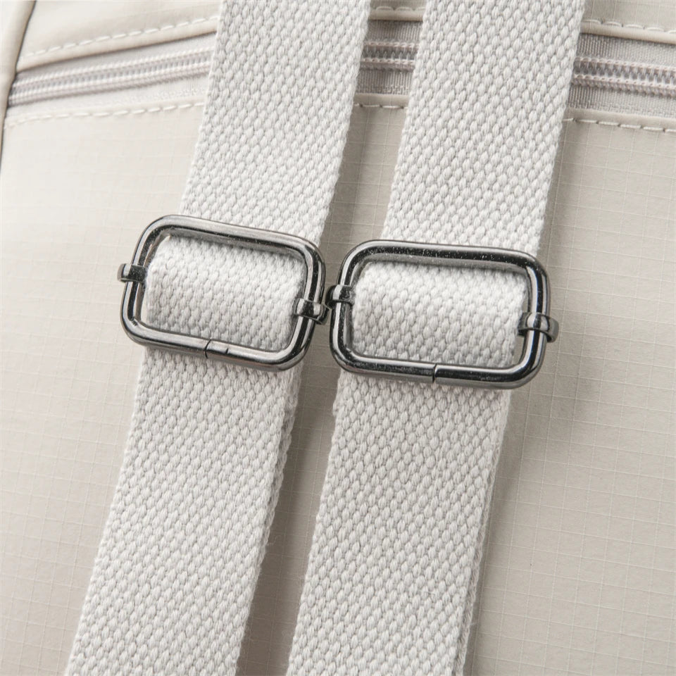 Casual Multi Pockets Backpacks for Women Waterproof Nylon Daypack Women Lightweight Back Pack Ladies Large Capacity Travel Bags