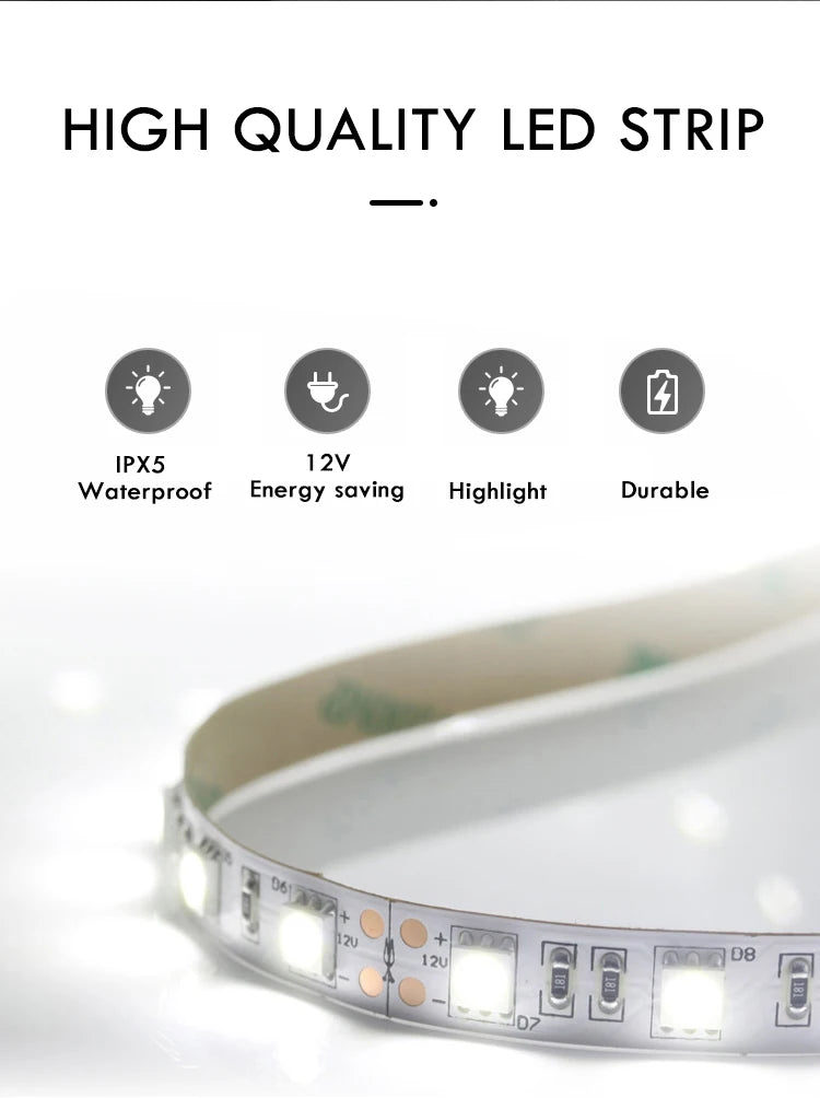 40/50/60CM Round Smart Hotel Bedroom Defogging Decorative Mirror LED Bathroom Mirror 3 Color Adjustable Backlight With - Clikcy