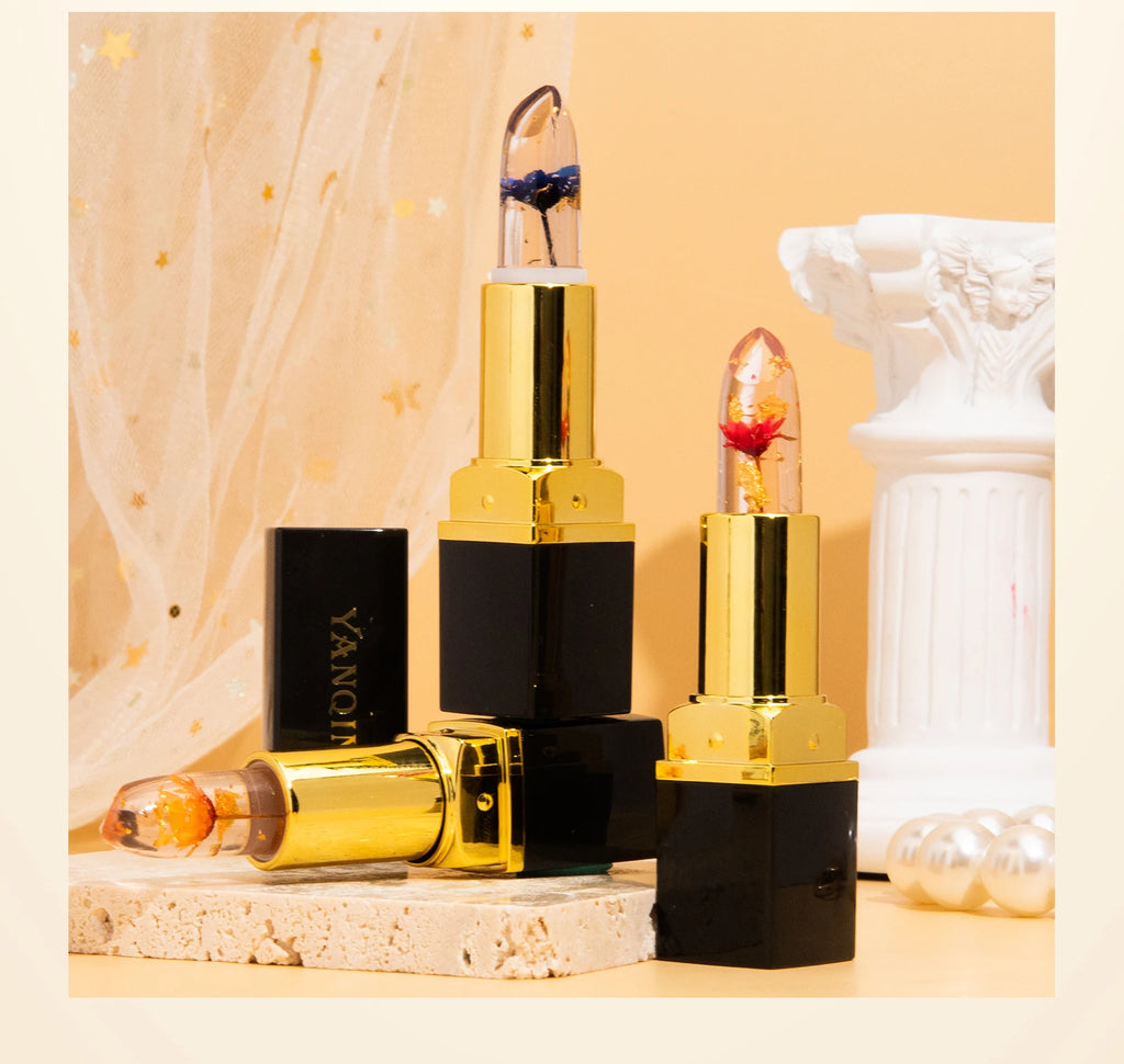 1PC Color Changing Lipstick Long Lasting  Jelly Lipsticks Lip Balm Moisturizing Makeup Lip Plumper Lip Tint Cosmetics For Women - Clikcy