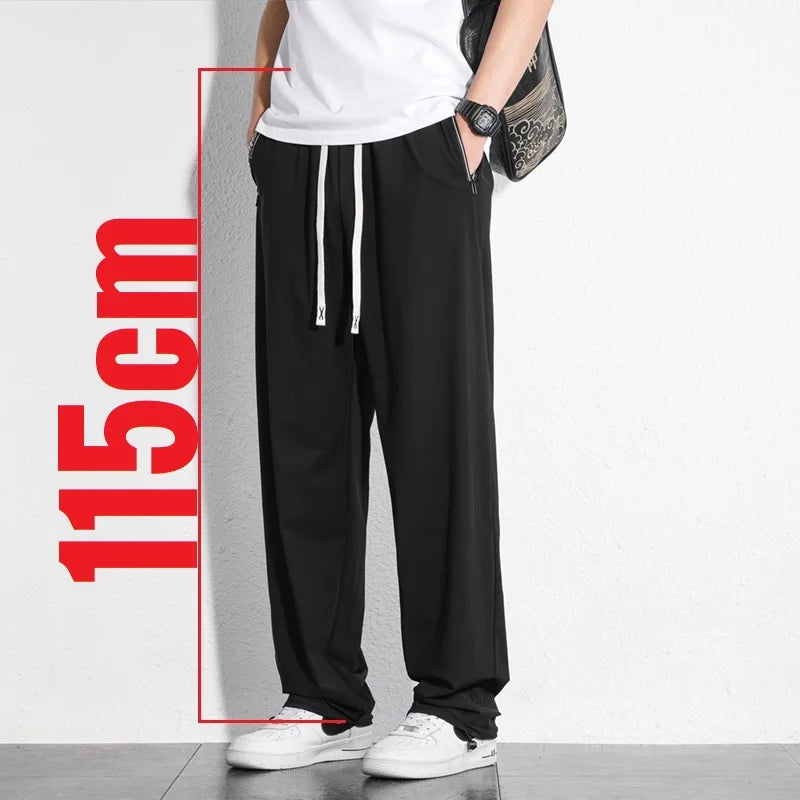 Tall Clothes Men's Pants Extra Long Length Summer Trouser Male Ice Silk Sport Inseam 36 190 Cm 120 115 Leg 110 120cm 115cm 105 - Clikcy
