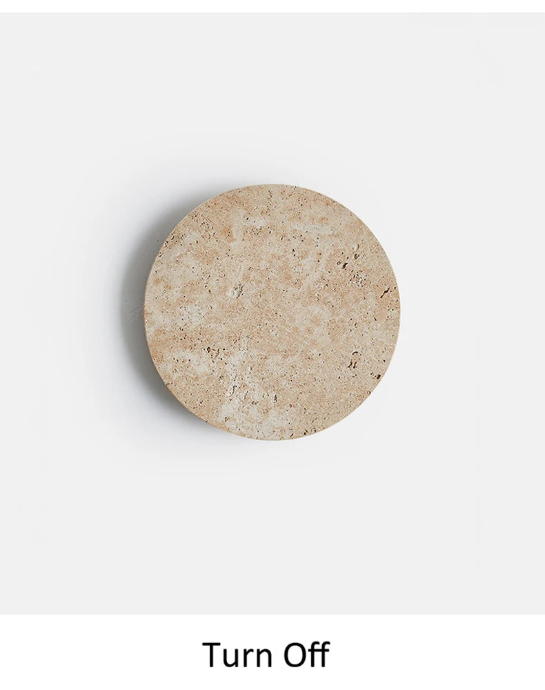 Natural Yellow Cave Stone Led Sconce Lamp Nordic Minimalist Wabi Sabi Home Decoration Living Room Bedside Corridor Wall Lights - Clikcy