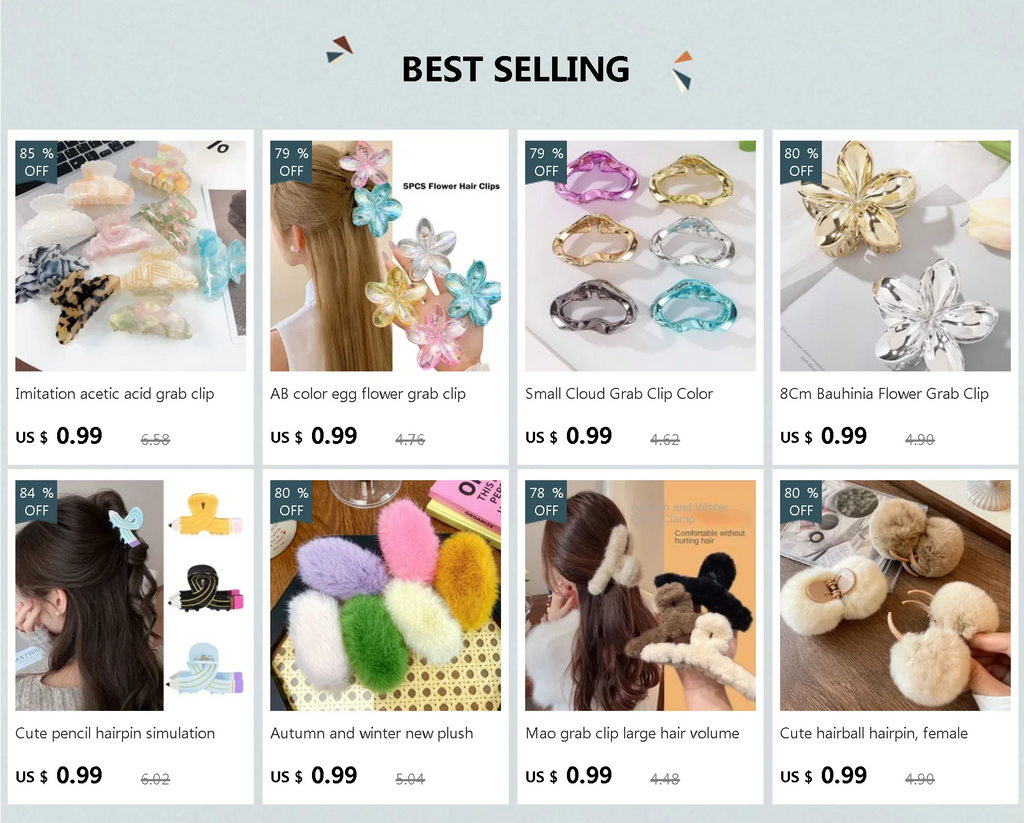 8Cm Bauhinia Flower Grab Clip Golden Flower Ladies Hairpin Silver Ponytail Clip Back Head Disc Hair Shark Clip Headgear - Clikcy