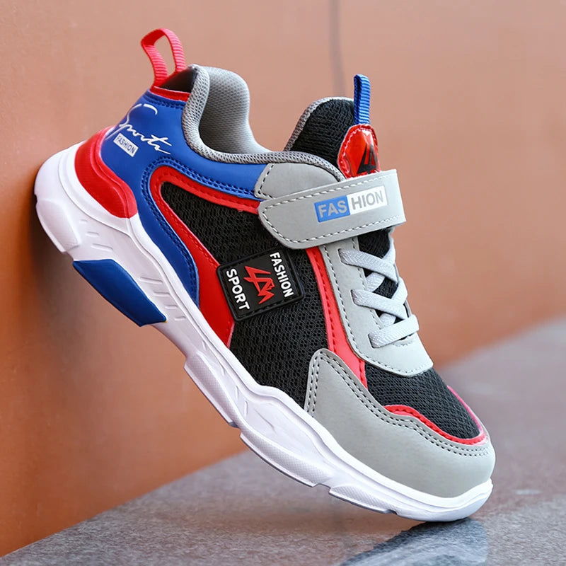 Kids' Sneakers Children Casual Sports Shoes for Boys Breathable Summer Mesh Kids Hook&Loop Students Girls School Running Shoes - Clikcy