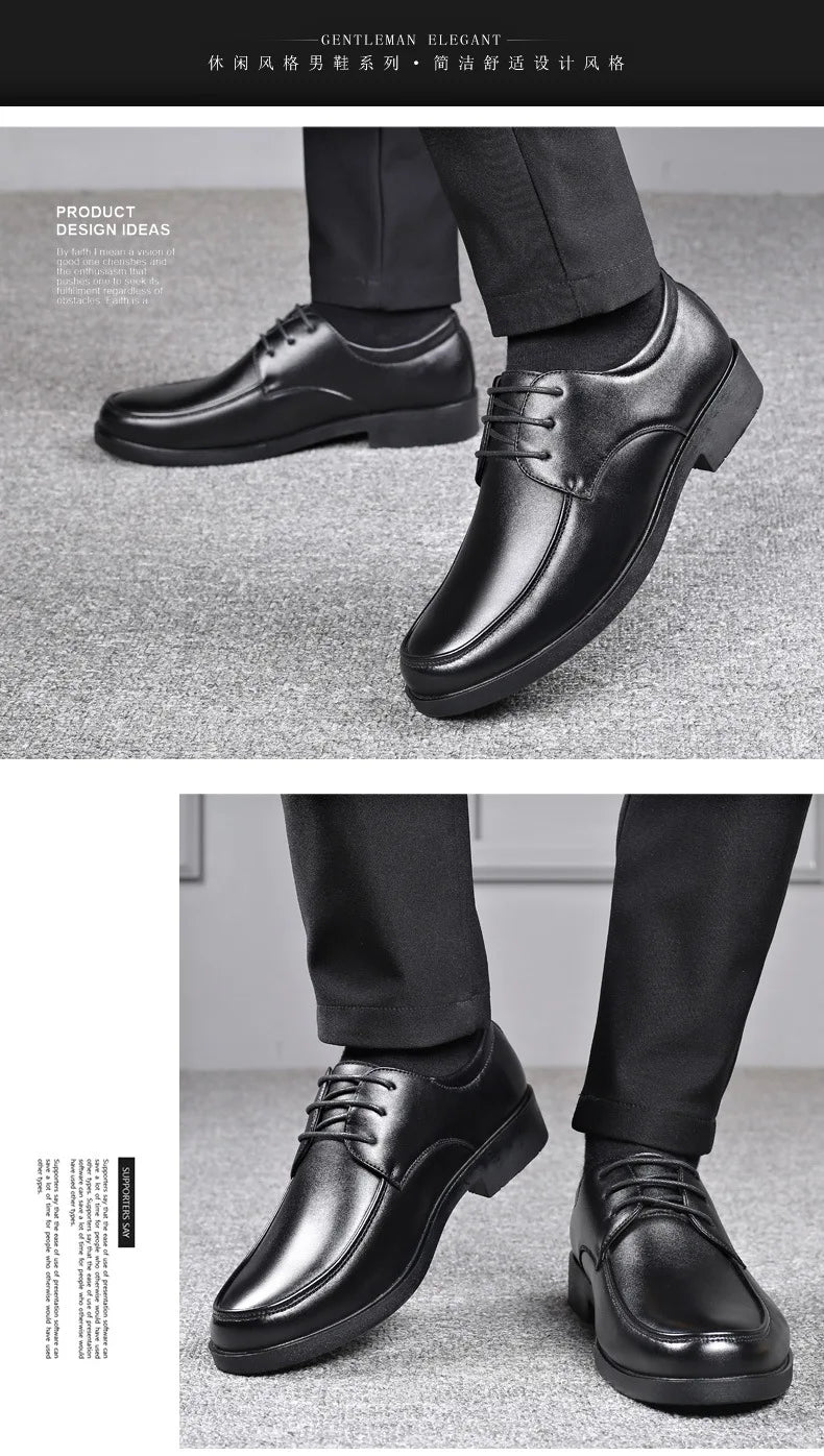 Mens Dress Shoes Men's Formal Original Leather Italian Skin Shoes for Men Elegant Casual Business Luxury Social Male Shoe - Clikcy