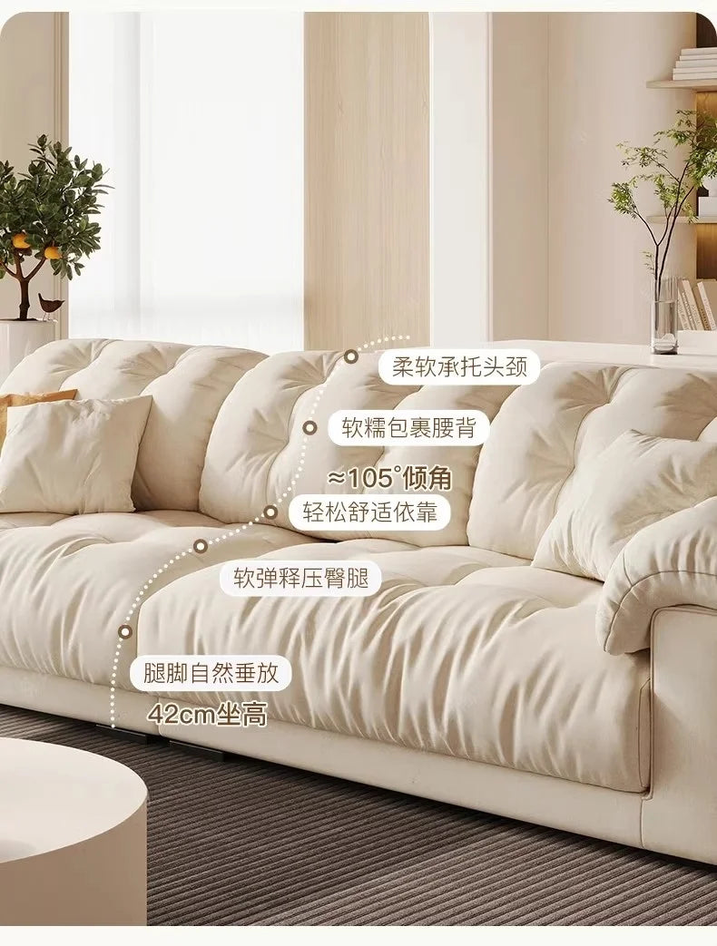 Nordic Modern Living Room Sofa Luxury Designer Fluffy Loveseat Lazy Sofa Lounge Cloud Divano Da Soggiorno Furniture Home