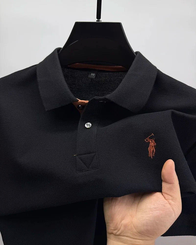 High end brand 100% cotton short sleeve polo shirt men's summer fashion designer new Paul pony embroidery casual golf T-shirt