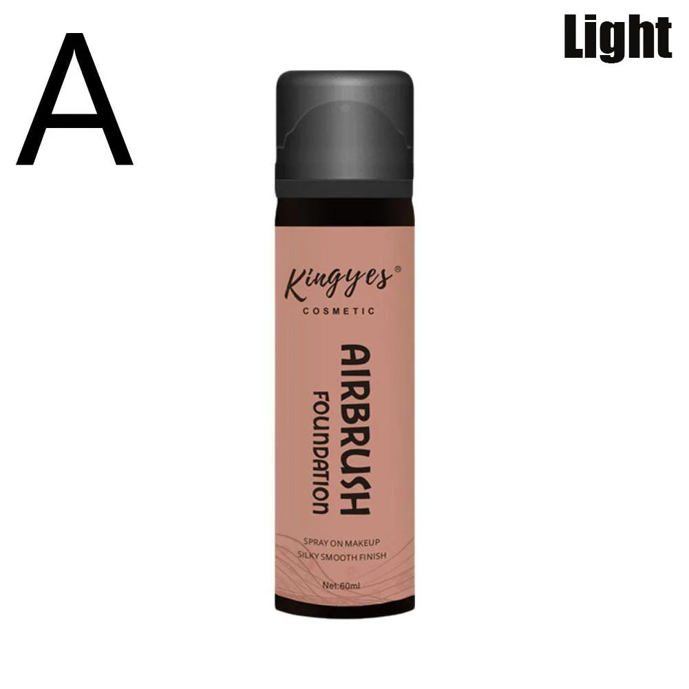 Airbrush Spray Foundation Full Coverage Oil Control Liquid Foundation Face Correcting Toner Matte Moisture Brighten Concealer - Clikcy