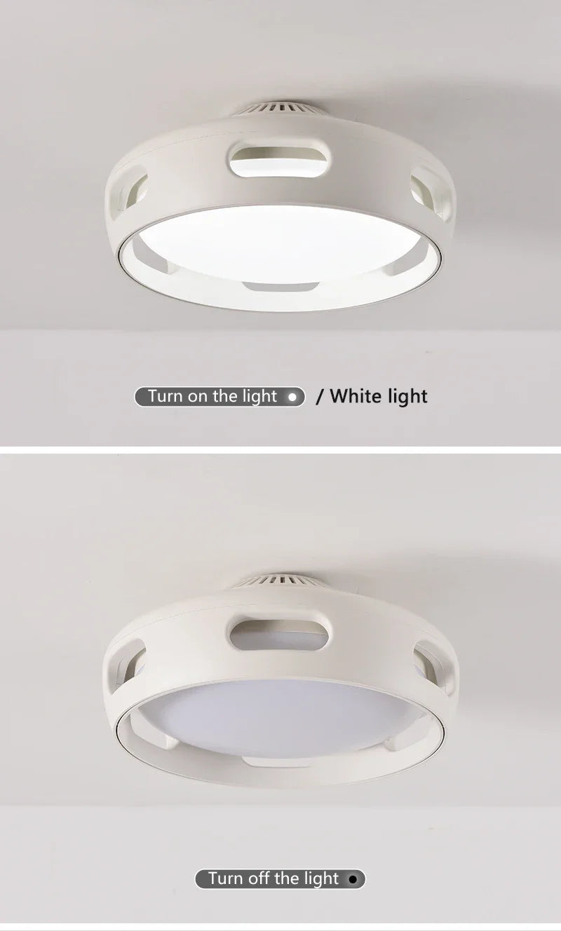 LED Ceiling Fan Light Modern Creative Leaf Less Low Decibel 6th Gear  Living Room Dining Room Bedroom Dimmable Fan Light - Clikcy