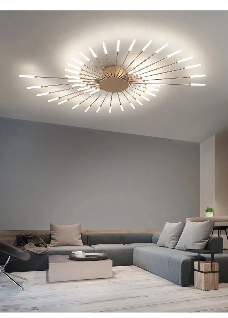 Modern Creativity Fireworks Led Ceiling Lights Living Dining Room Ceiling Chandeliers Lighting Bedroom Luster Lamps Luminaire - Clikcy