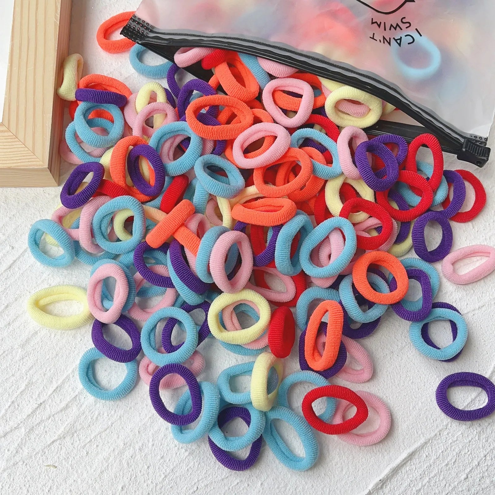 20/50pcs Kids Elastic Hair Bands Girls Sweets Scrunchie Rubber Band for Children Hair Ties Clips Headband Baby Hair Accessories - Clikcy