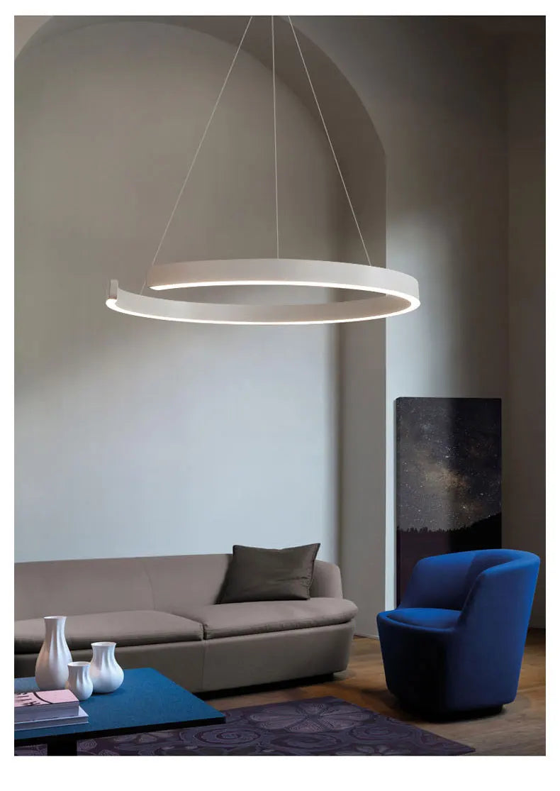 Minimalist restaurant lamp modern minimalist Nordic bar dining room dining table lamp designer C-word restaurant chandelier - Clikcy