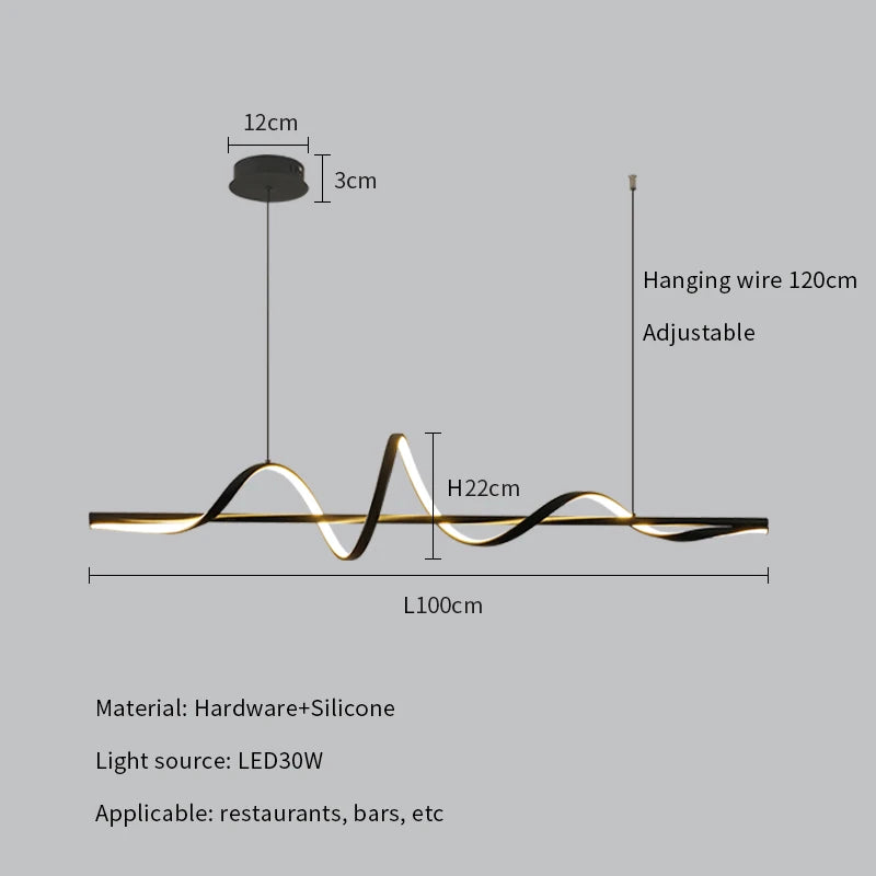 Modern LED Pendant Lights Dining Table Ceiling Chandelier Home Decoration Living Room Hanging Lamps Kitchen Bar Lusters Fixtures - Clikcy