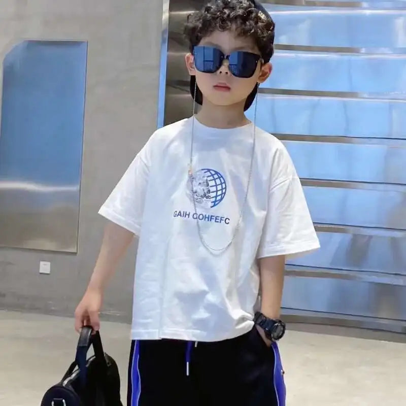 Children's T-shirts Boy T-shirt Baby Summer Clothes Infant Short Sleeve Tee Tops Kids Long Boys Boy's Top Clothing Toddler - Clikcy