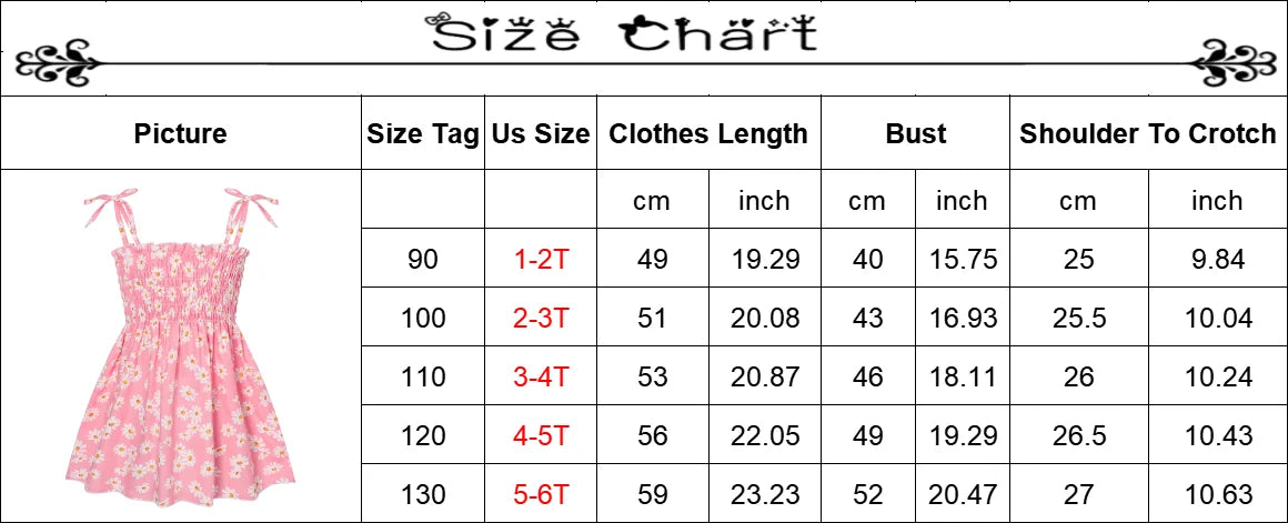 2025 Summer Girls Pure Cotton Print Dress For 2-6Years Children Fashion Floral Dress Kids  Suspenders Dress Casual Sundress - Clikcy