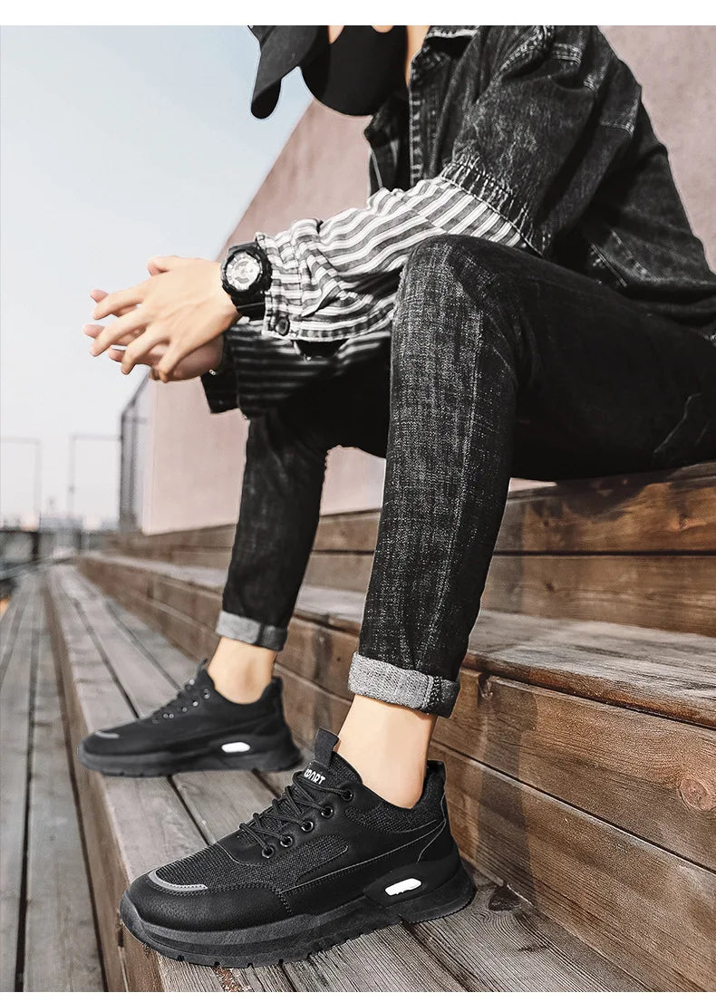 2024summer Fashion Men Sneakers Spring All-match Casual Shoes Outdoor Running Increase Platform Shoes Sapatos Formais Masculinos - Clikcy