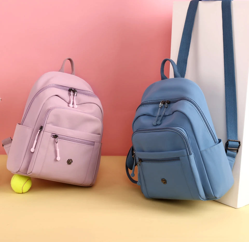 Waterproof Nylon Back Pack Women Multi Pockets Backpacks for Student Daypack Big School Bag Ladies Large Capacity Travel Bag - Clikcy