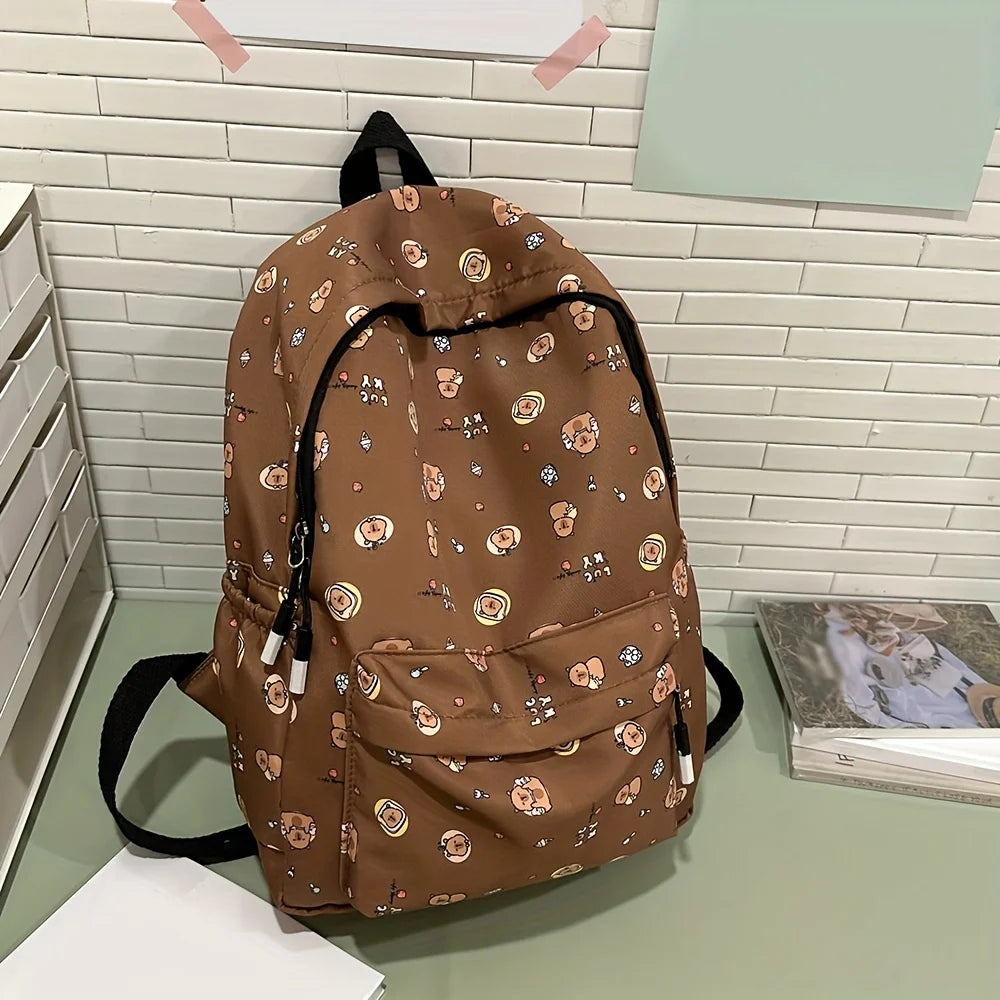 Instagram Cute Cartoon Printed Backpack Harajuku Ulzzang Japanese Soft Girl Bag Girl Backpack - Clikcy