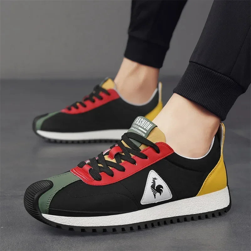 Official-website 2025 Men's Casual Sneakers Summer Comfortable Breathable Lace-up Running Shoes Men's Outdoor Soft-soled Shoes - Clikcy