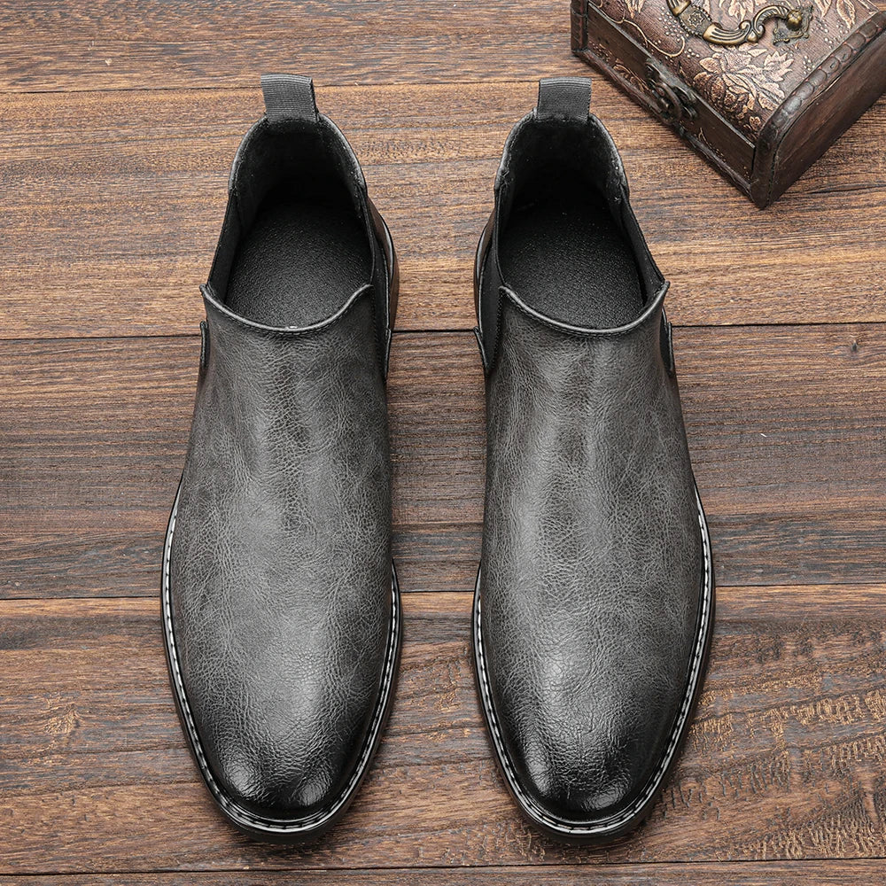 40~46 Men Chelsea Boots Brand Retro Comfortable Fashion Men Boots - Clikcy