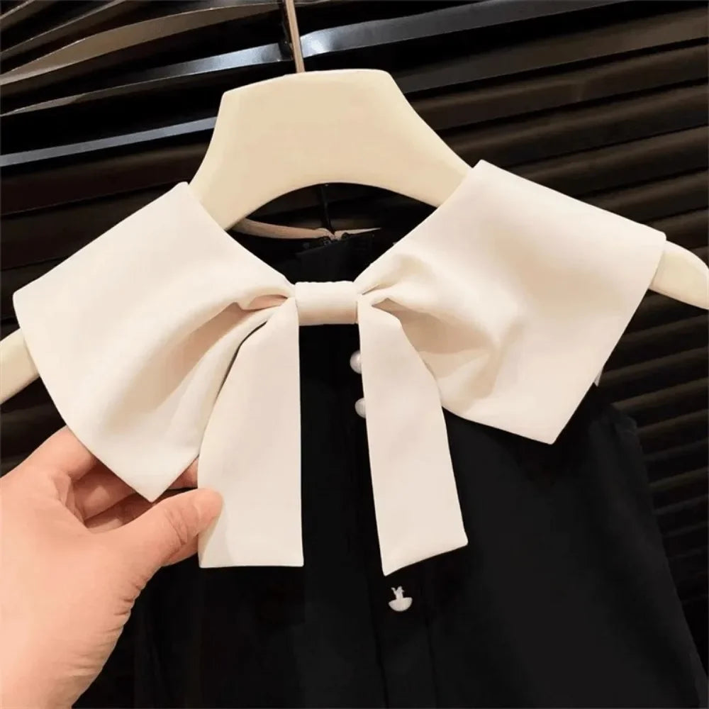 Korean Version Black Sleeveless Kids Clothes Summer New Bow Decoration Girls Dress Birthday Party Princess Dresses 2-7 Years Old - Clikcy