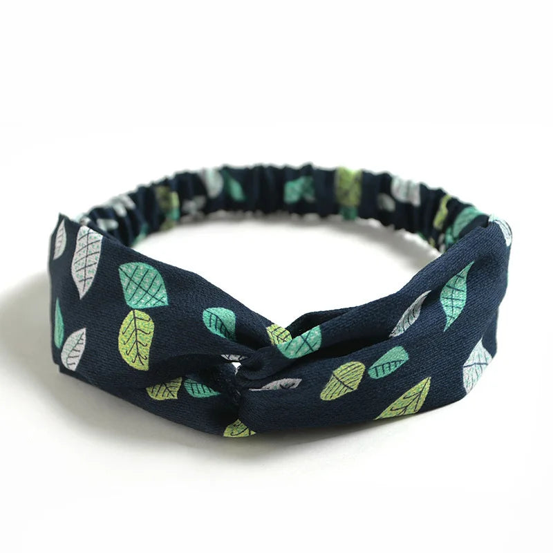 2024 Fashion Women Girls Bohemian Hair Bands Print Headbands Vintage Cross Turban Bandage Bandanas HairBands Hair Accessories - Clikcy