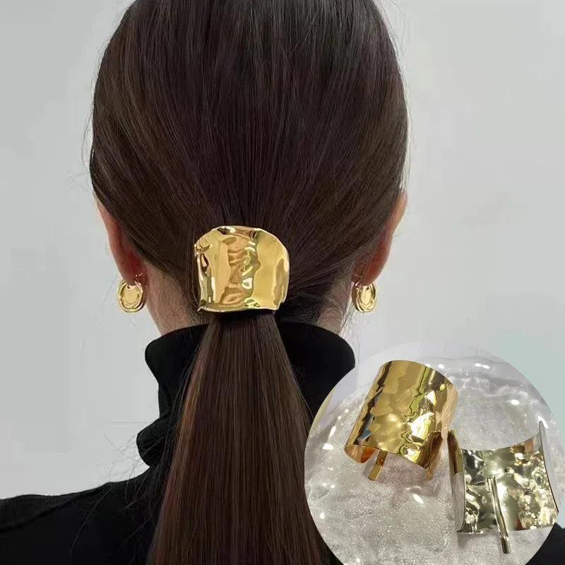 New trendy hair clips Bohemia Design High Grade Concave and Convex Craft Hair Buckle Retro Clip Hair Clip Fashion Metal Headwear - Clikcy