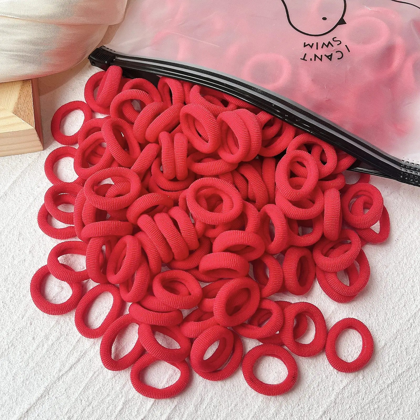 20/50pcs Kids Elastic Hair Bands Girls Sweets Scrunchie Rubber Band for Children Hair Ties Clips Headband Baby Hair Accessories - Clikcy