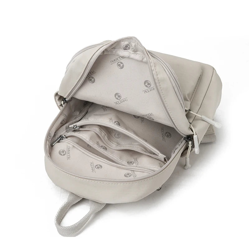 Casual Multi Pockets Backpacks for Women Waterproof Nylon Daypack Women Lightweight Back Pack Ladies Large Capacity Travel Bags - Clikcy