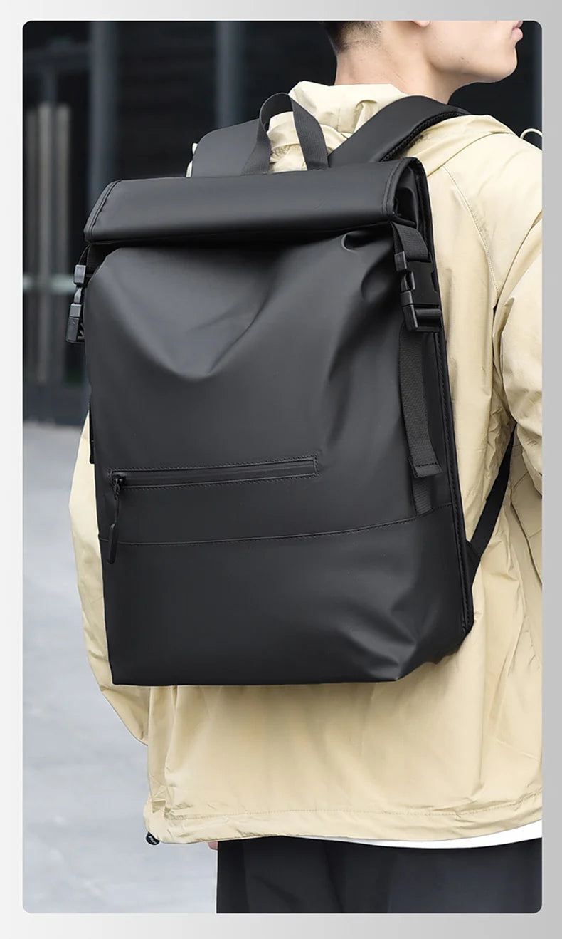 Travel Backpack Outdoor Camping Hikking Climbing Duffel Bag Sport Fitness Rucksack Casual Folding Rolling Mouth Double Knapsack - Clikcy