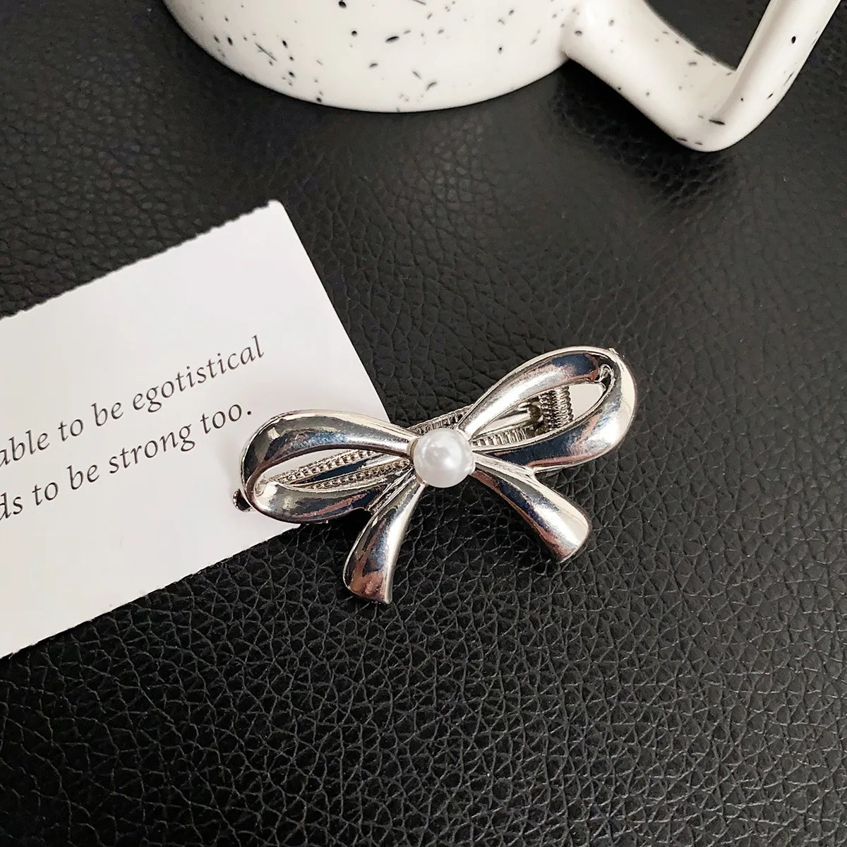 1/4pcs Mini Gold Metal Bow Hair Clips Little Girls Sweet Candy Pearl Bow Knot Hairpins Hairgrips Barrette Hair Accessories - Clikcy