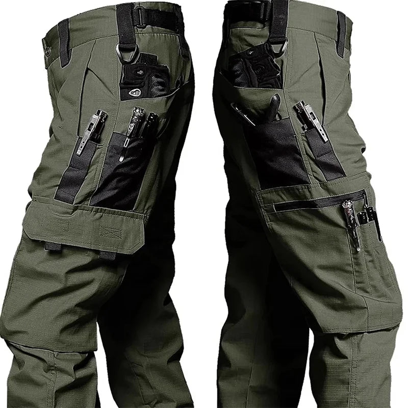 New Tactical Work Pants Men Outdoor Cargo Trousers Multi-pocket Waterproof Pant Autumn Spring Outdoor Workwear Hiking Trousers - Clikcy