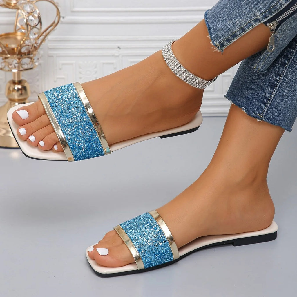 2024 New Designer Casual Flat Fashion Shoes Women Elegant Slip on Walking Slippers Lightweight Comfortable Shoes Slides Women - Clikcy