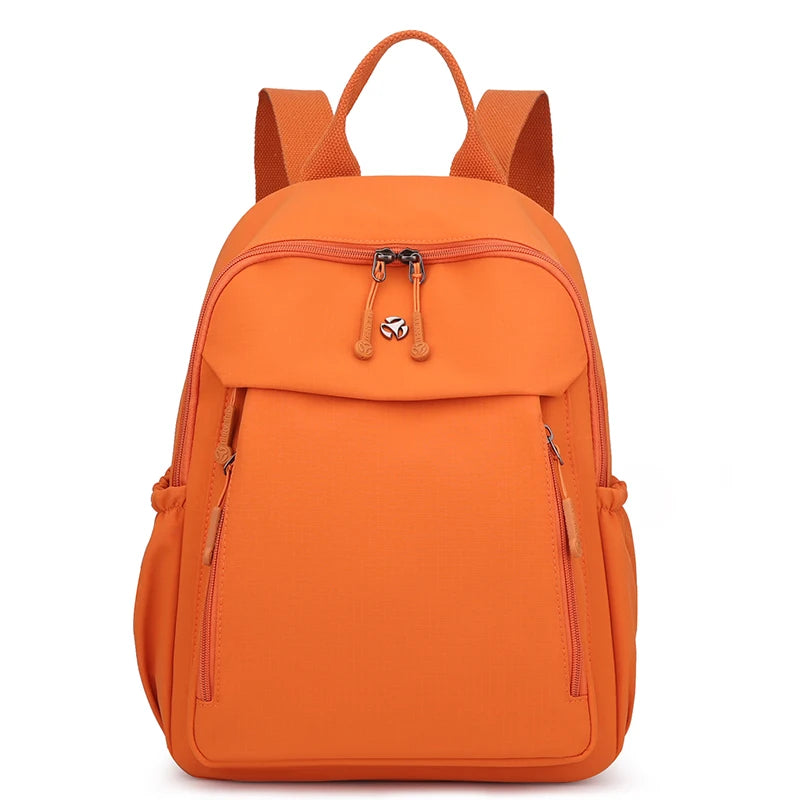 Casual Backpack Women Waterproof Nylon Back Pack Large Capacity Student Daypack Simple Schoolbag for Girls Ladies Travel Bags
