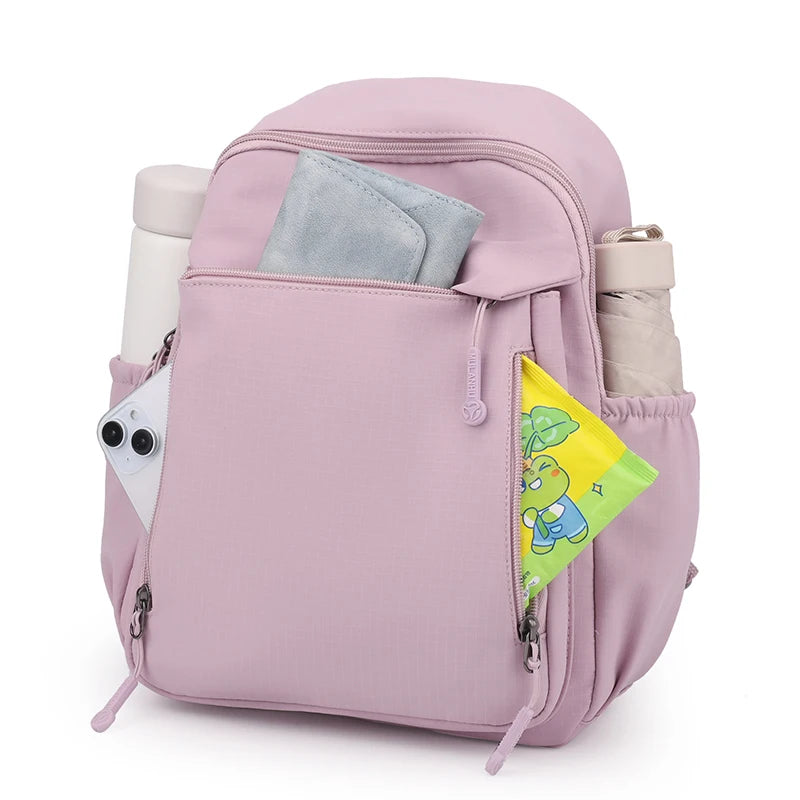 Waterproof Nylon Backpack Women Casual Simple Daypack Large Capacity Schoolbag for Girls Lightweight Back Pack Ladies Travel Bag - Clikcy