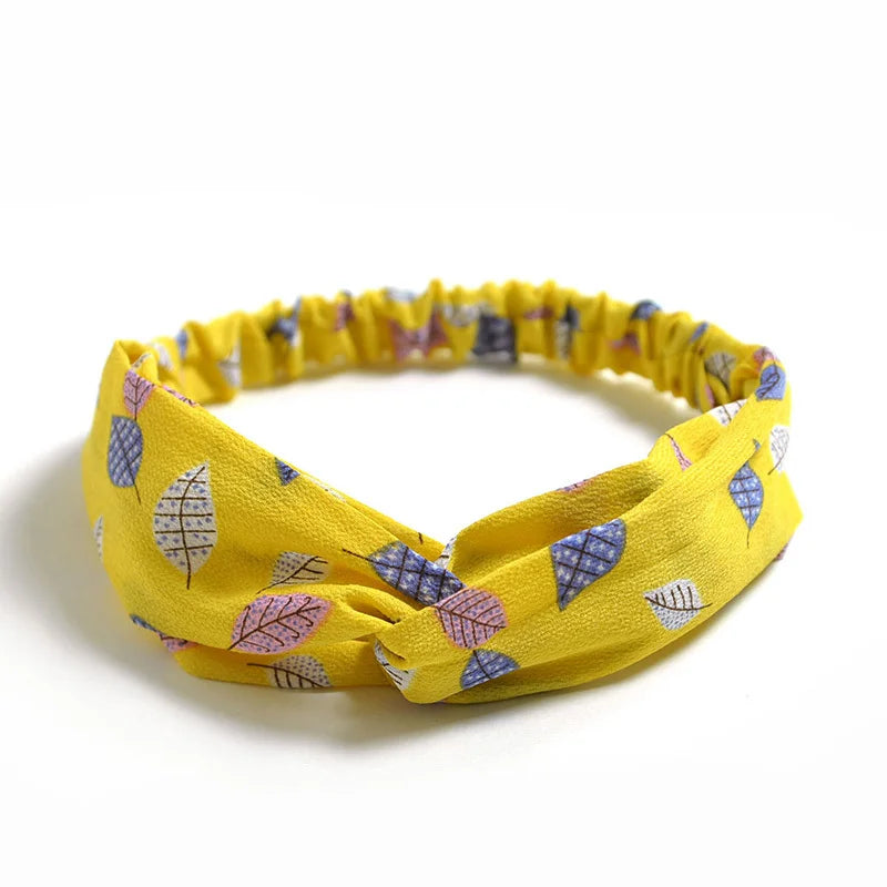 2024 Fashion Women Girls Bohemian Hair Bands Print Headbands Vintage Cross Turban Bandage Bandanas HairBands Hair Accessories