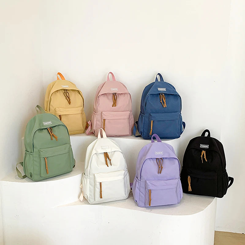 Kawaii Large-capacity All-match Backpack Korean Version Simple Storage Bag Back to School Office Supplies Cute Stationery - Clikcy