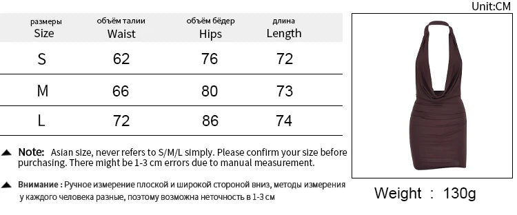 Sexy Mini Dress Women Summer Solid Fashion V-neck Backless Sleeveless Bodycon Halter Dresses Casual Elegant Party Basic Dresses - Clikcy