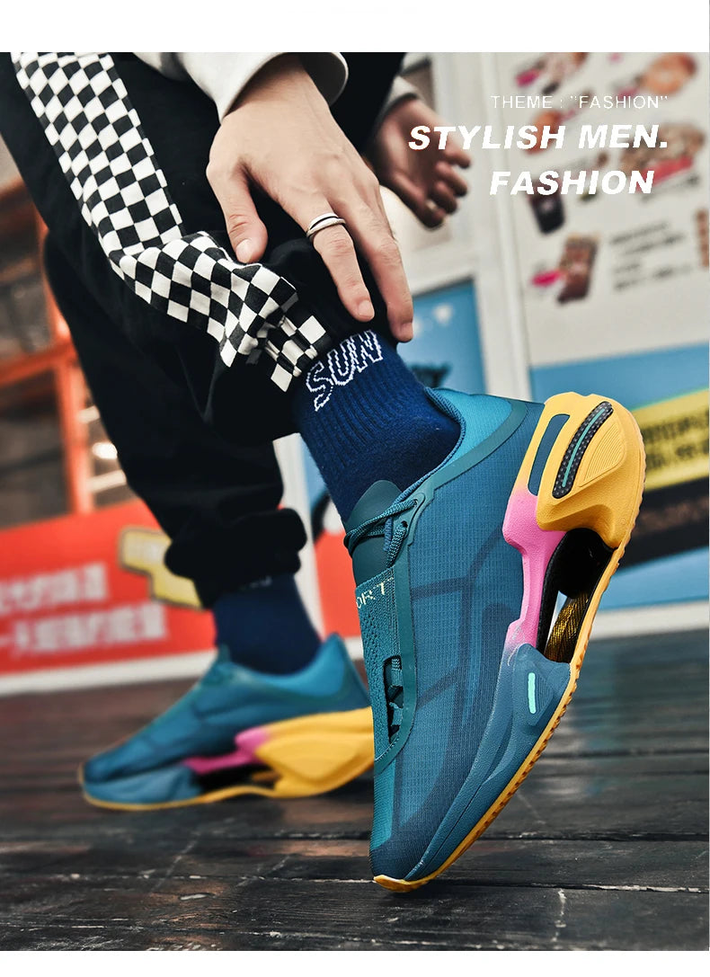 High Quality Running Shoes Brand Designer Sports Jogging Shoes Mesh Breathable Comfy Cushioning Sneakers Fitness Training Shoes