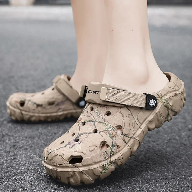 2024 Summer Men's Sandals New Home Garden Shoes Comfortable and Lightweight Men Slippers Non-Slip Soft Bottom Flip Flop Sandals - Clikcy