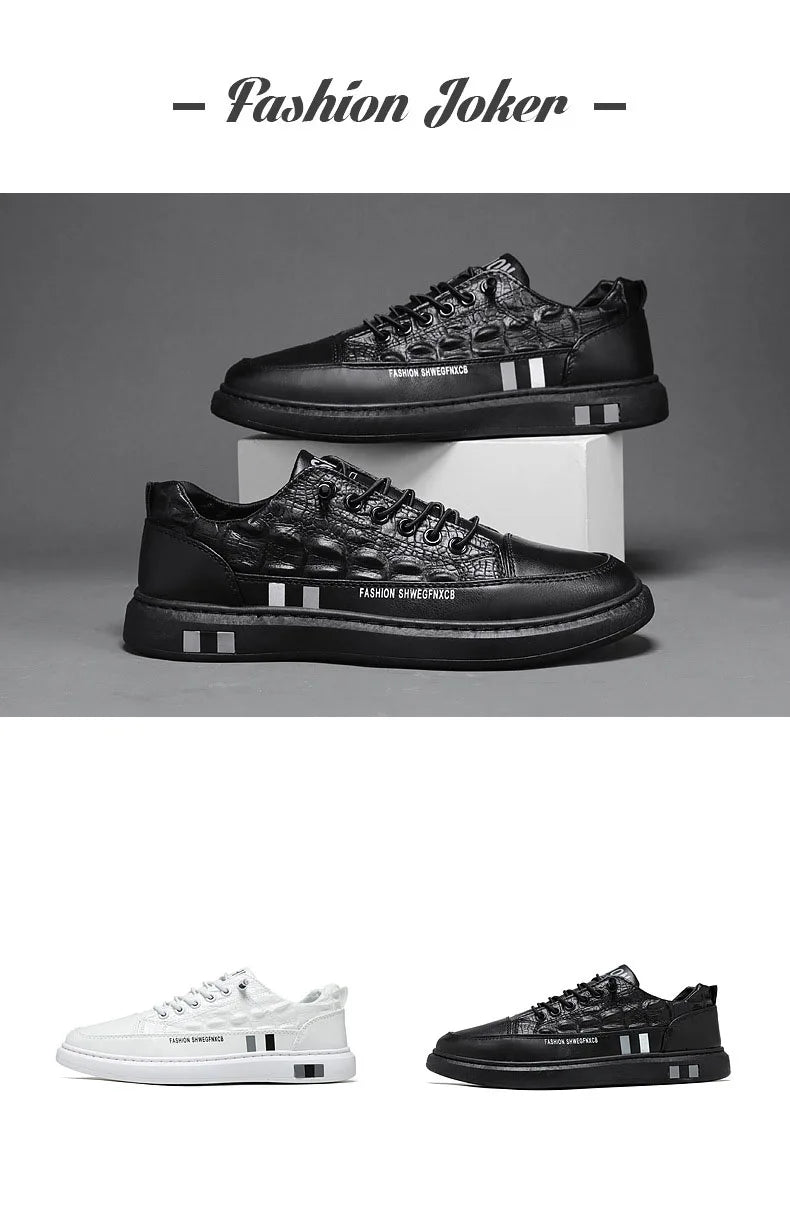 Men's Flats Shoes Luxury Men's Sneakers Spring Autumn 2024 Outdoor Sport Shoes for Men Fashion Vulcanized Shoe Tenis Para Hombre - Clikcy