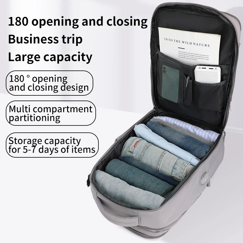 Buylor Easyjet 45x30x20 Travel Backpack Women Airplane Cabin Luggage Carry On 15" Laptop Backpack Large Capacity Flight Backpack - Clikcy