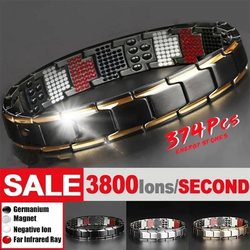 Charm bracelet Health Energy Bangle Arthritis Twisted Magnetic Exquisite Bracelet Male Gift Power Therapy Magnets Men Bracelet