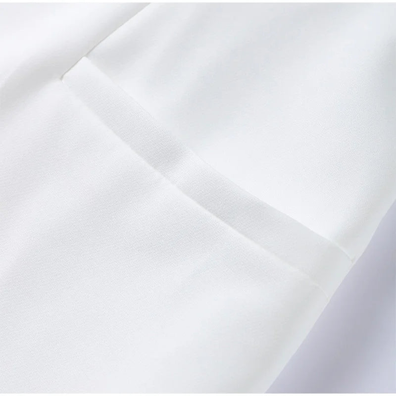 Urban Solid Blazer Skirt Set Women Slim O-neck Single Breasted Jacket Mini A-line Skirt 2025 Spring Elegant Lady Office Outfit - Clikcy