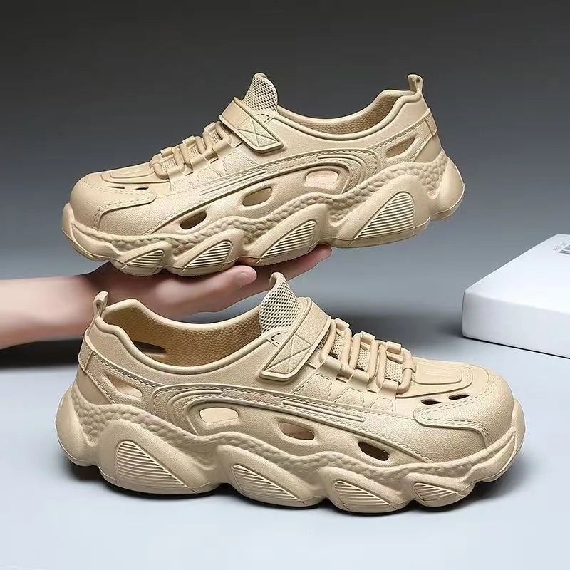 Men's Trendy Eva Sandals Summer Outer Wear Thick Bottom Anti-slip Breathable Cool Shoes Beach Slippers For Men - Clikcy