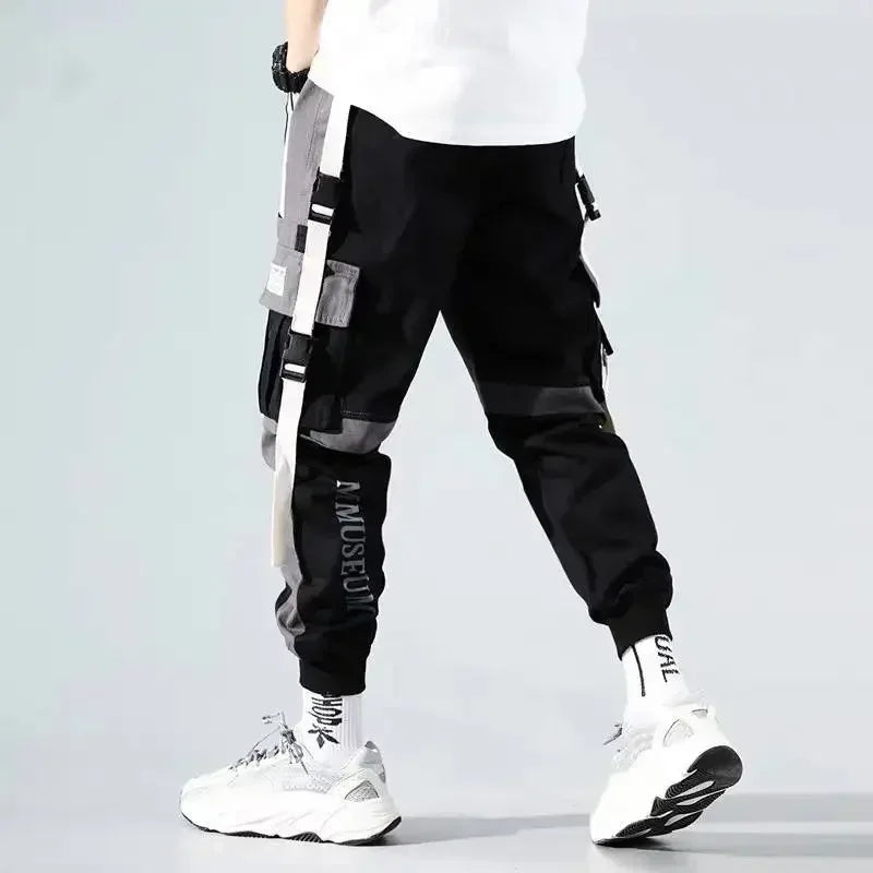 New Streetwear Men's Multi Pockets Cargo Harem Pants Hip Hop Casual Male Track Pants Joggers Trousers Fashion Harajuku Men Pants - Clikcy
