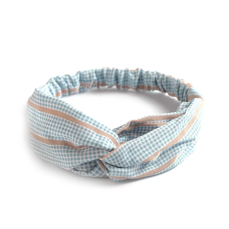 2024 Fashion Women Girls Bohemian Hair Bands Print Headbands Vintage Cross Turban Bandage Bandanas HairBands Hair Accessories - Clikcy